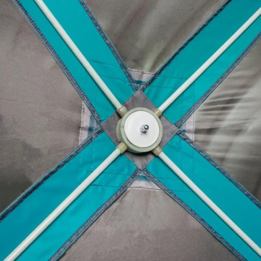 Шатер СЛЕДОПЫТ быстросборный, 5 стен, 2,8х2,9 м, h-2,08 м, S по полу 5,6 кв.м, цвет Waterfall