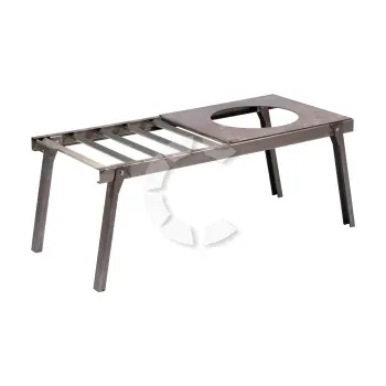 Решетка костровая 66*30*26 см с подставкой под казан, Следопыт