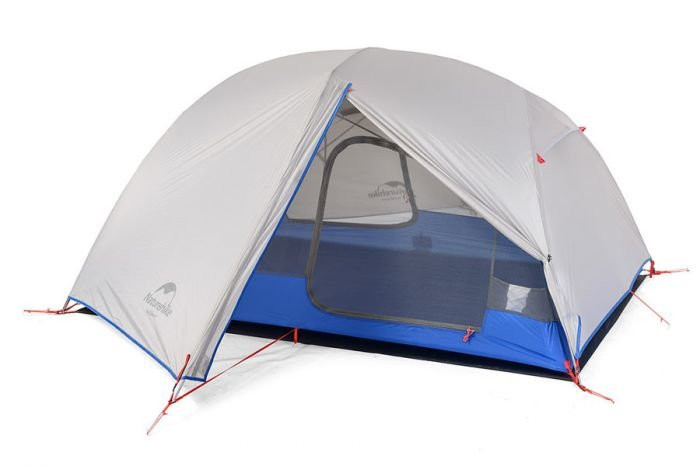 Палатка NATUREHIKE Paro Ultralight Tent, двухместная, серо-синий цвет
