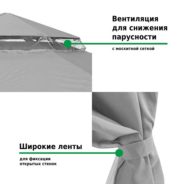 Шатер-беседка 1081-2 2х2х2м полиэстер, Green Glade