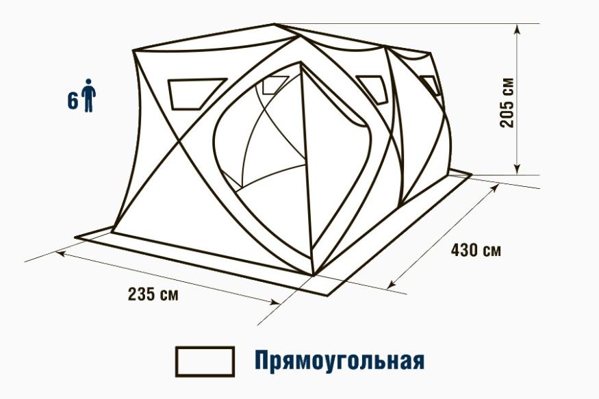 Палатка зимняя Higashi Double Pyramid Extreme