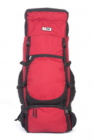 Рюкзак туристический Хальмер 4, с латами, черный-вишня, 120 л, ТАЙФ