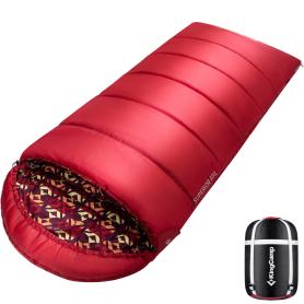 Спальный мешок Superior 400L -18, красный, правый King Camp