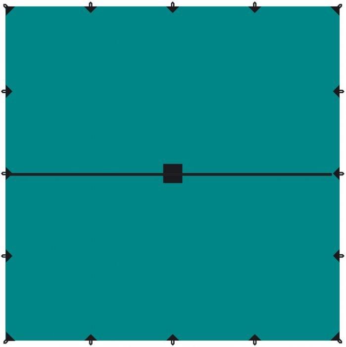 Tramp Тент 6 x 6 м (укрывной) зеленый цвет