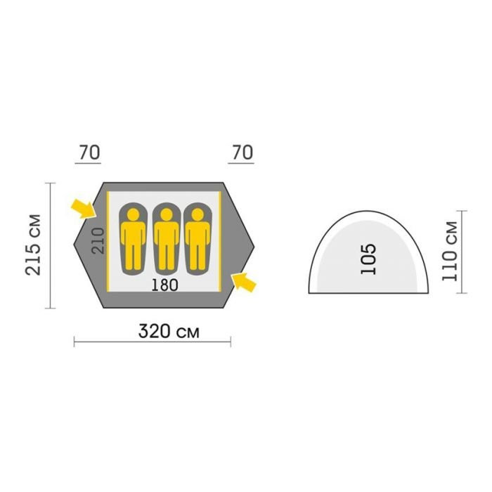 Палатка &amp;quot;Forest 3 Pro&amp;quot; камуфляж, Talberg