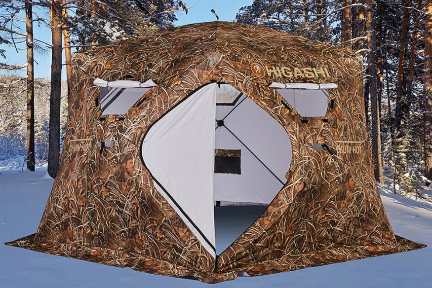 Палатка зимняя Higashi Camo Chum Hot DC (трехслойная, два слоя утеплителя)