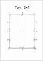 Тент Век 3x4 м