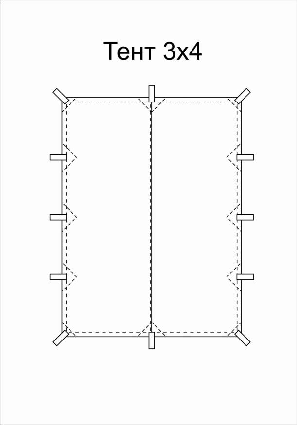 Тент Век 3x4 м