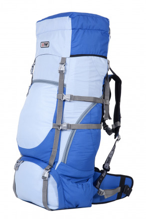 Рюкзак туристический Хальмер 1, с латами, синий-голубой, 65 л, ТАЙФ