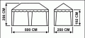Шатер-Беседка Митек 5 x 2,5, каркас Люкс