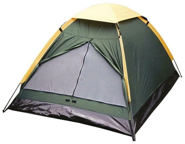 Палатка AVI-OUTDOOR Sommer 2 (двухместная), зеленый/желтый цвет