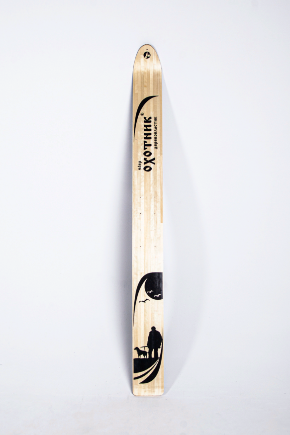 Лыжи ОХОТНИК, дерево-пластик, длина 165 см, ширина 15 см
