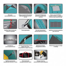 Палатка Bell 3 v2, зеленый цвет, Tramp