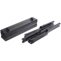 Стол кемпинговый складной, 114*59*43 см, цвет: чёрный, каркас алюминий