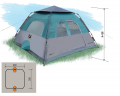 Тент-палатка Camping House, TauMANN