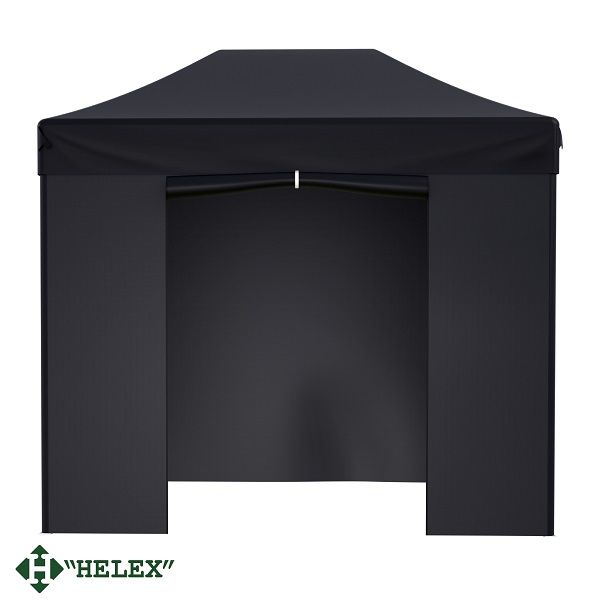 Тент-шатер Helex 24322, (раскладывается гармошкой) 3х2х3м полиэстер, черный 