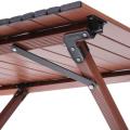 Стол кемпинговый складной, 114*59*43 см, цвет: орех, каркас алюминий