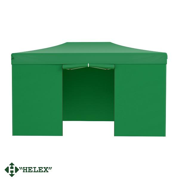 Тент-шатер Helex 24336 (раскладывается гармошкой), 4,5х3x3м полиэстер, зеленый
