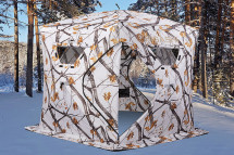 Палатка зимняя Higashi Winter Camo Penta Hot (трехслойная, два слоя утеплителя, пятистенная)