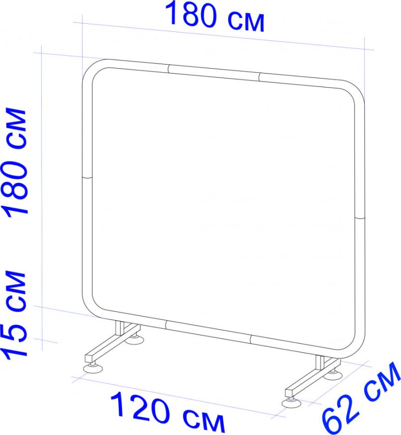 Экран защитный 1,8х1,8 (Брезент 450), Митек