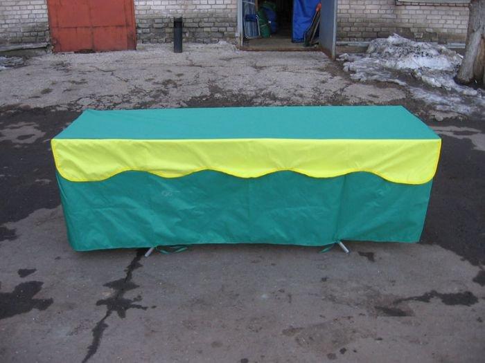 Скатерть на стол 1,8 х 0,6 с воланом