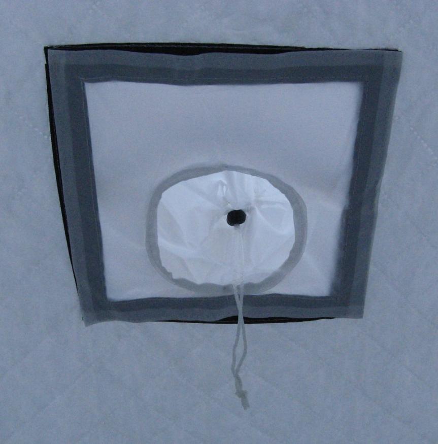 Палатка КУБ 3 (трехслойная) Эконом, бело-синяя