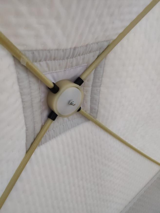 Палатка КУБ 5 (трехслойная), 1,8 x 1,75 м, PU 2000, белый-олива