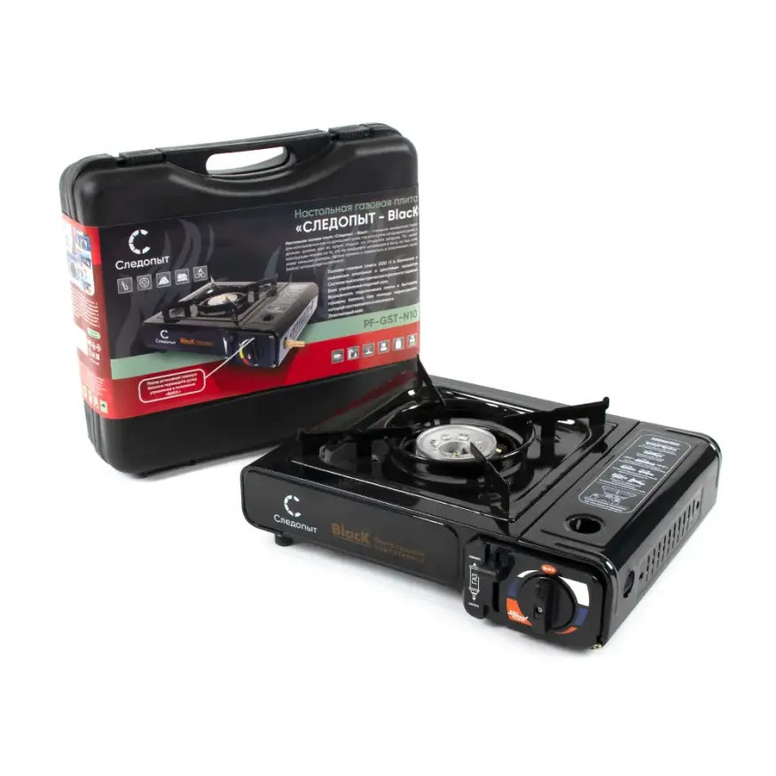 Туристическая плитка Black, с переходником, Следопыт